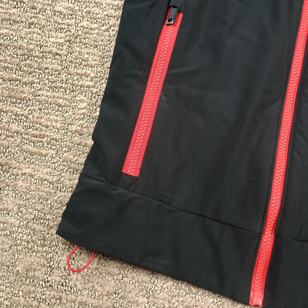 Authentic Calgary Flames NHL Jacket Mens Small Black Red  Pro Full Zip Fanatics - Picture 10 of 10